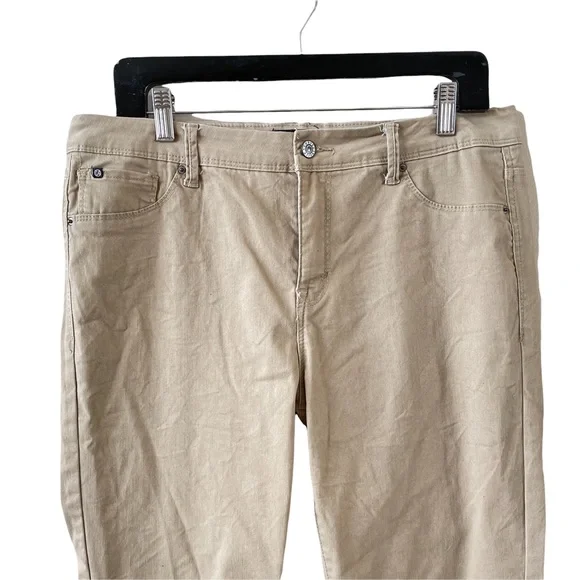 ❤️ SOLD ❤️ CURVE APPEAL MINIMALIST JEGGING IN TAN BEIGE 12 - Picture 2 of 9